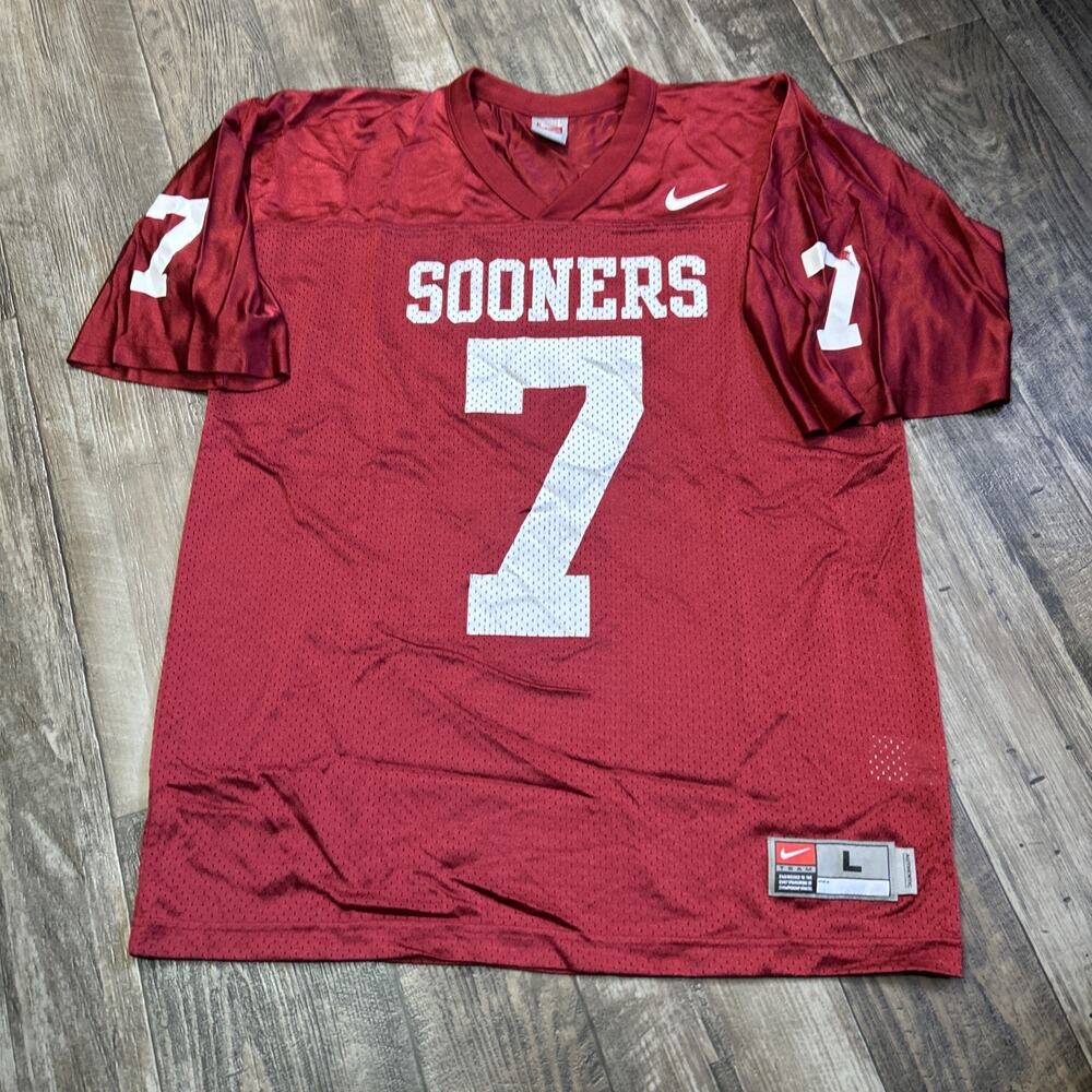 Vintage Nike Team Oklahoma Sooners Team Mesh Jersey Size L Men's 7 NCAA